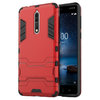 Slim Armour Tough Shockproof Case & Stand for Nokia 8 - Red